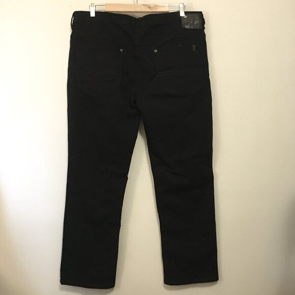 Buffalo David Bitton Black Sam-X Slim Straight Stretch Jeans - Picture 2 of 15